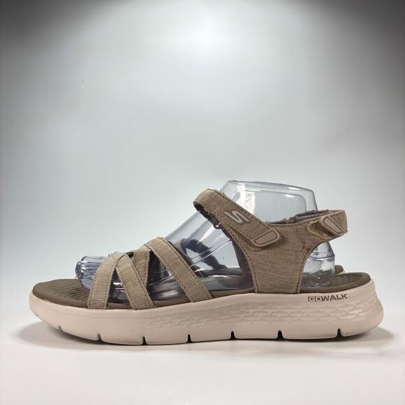 Skechers Ultra Go Walk Taupe Outdoor Walking Sandals 141450 Women's Size 10 - Picture 4 of 10